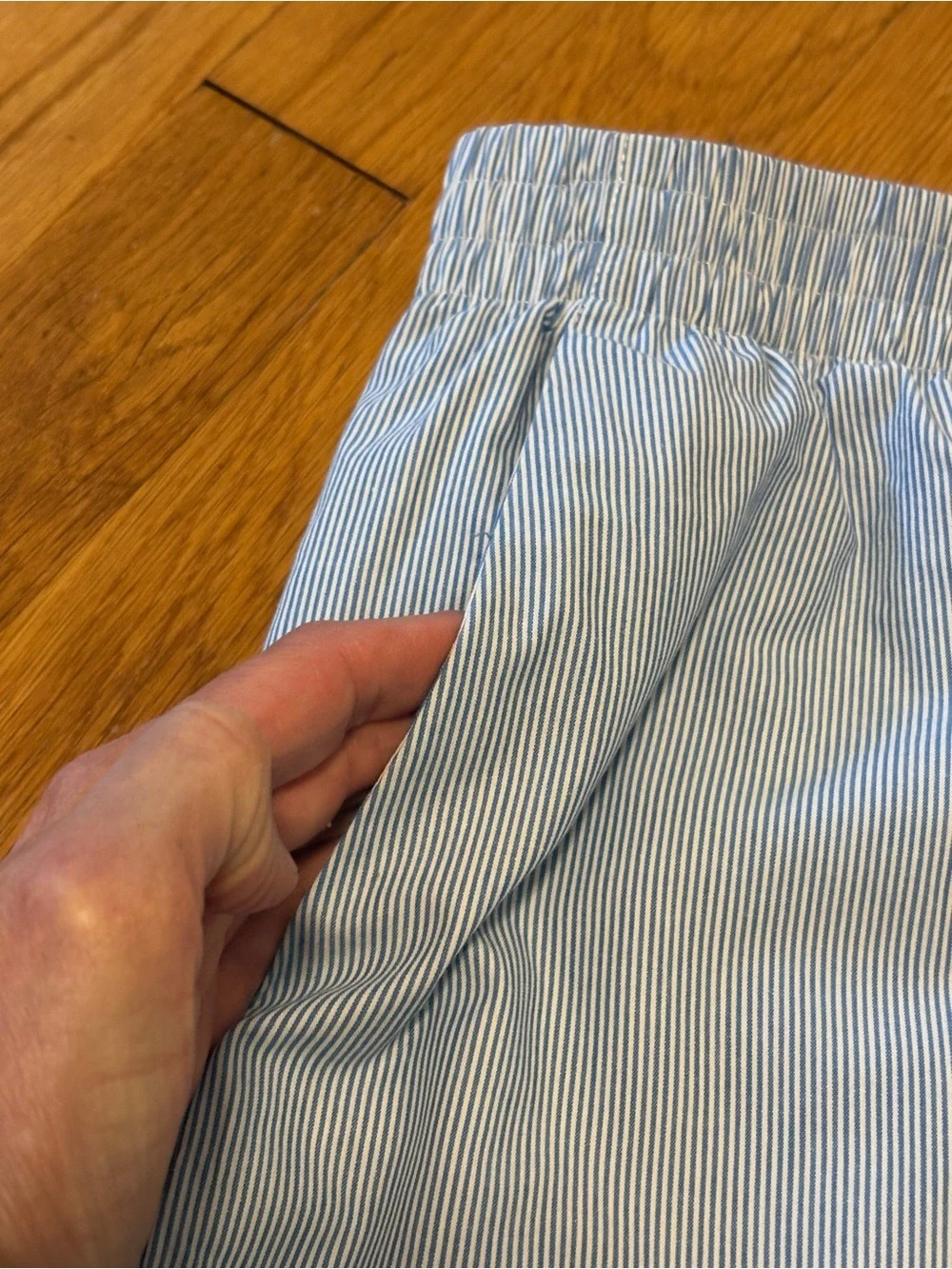 Cotton On Australia Boxer Style Lounge Pajama Pant Med Large Lt BluePinstripe